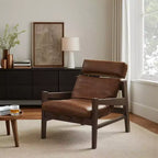 Poltrona lounge in pelle