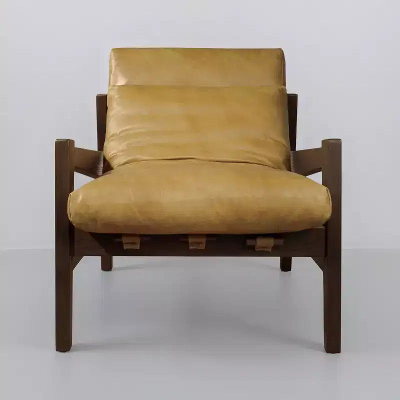 Poltrona lounge in pelle