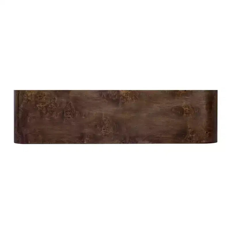 Consolle ad arco con cassetti, Tavolo da ingresso minimalista in legno con cassetti per ingresso
