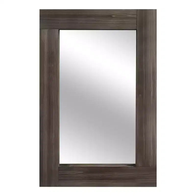Specchio da bagno rustico con cornice in legno massello da parete per camera da letto, soggiorno, ingresso, decorazione da parete