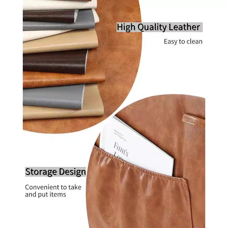 Poltrona reclinabile da 22'', manuale in pelle PU con portabicchieri e tasche laterali, design ergonomico per asilo nido, soggiorno, camera da letto