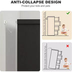 Comò moderno a 4 cassetti con maniglie integrate, cassetti scorrevoli e design anti-ribaltamento, cassettiera in legno per cameretta, camera da letto, soggiorno