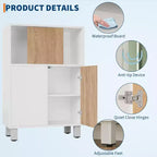 Credenza Madia con Contenitore, Armadietti con Porta Scorrevole a Fienile, Ripiani Regolabili, Mobile Contenitore per Ingresso Sala da Pranzo Soggiorno