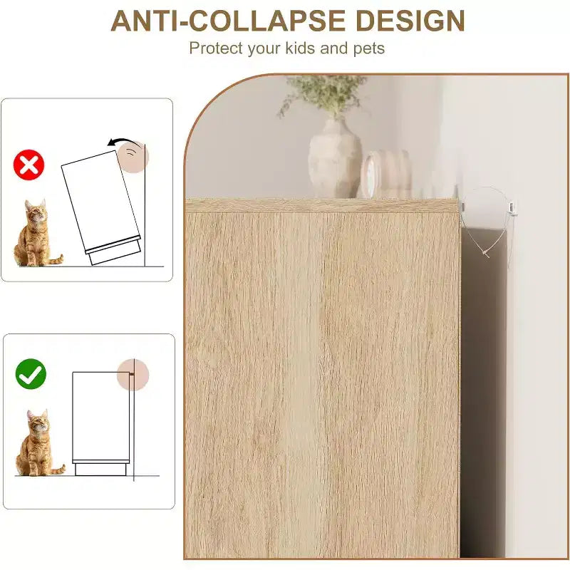 Comodino a 5 cassetti in rattan per camera da letto, corpo e gambe del mobile integrati, cassettiera in legno per corridoi, ingressi e armadi, facile montaggio