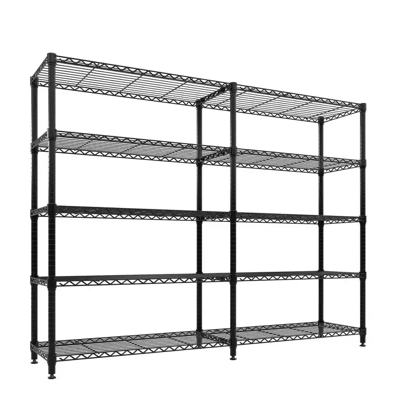 71 W Scaffali portaoggetti, Scaffale in metallo a 5 ripiani, Scaffale a filo resistente regolabile, Scaffale da cucina per dispensa, garage, uso commerciale