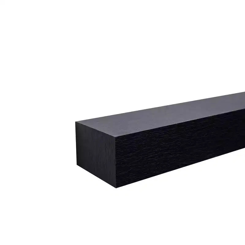 18.11 Mensola galleggiante nera in legno con supporto invisibile, perfetta per l'arredo di bagno/camera da letto/cucina o per esporre libri/piante, facile da installare