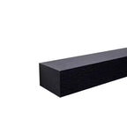 18.11 Mensola galleggiante nera in legno con supporto invisibile, perfetta per l'arredo di bagno/camera da letto/cucina o per esporre libri/piante, facile da installare
