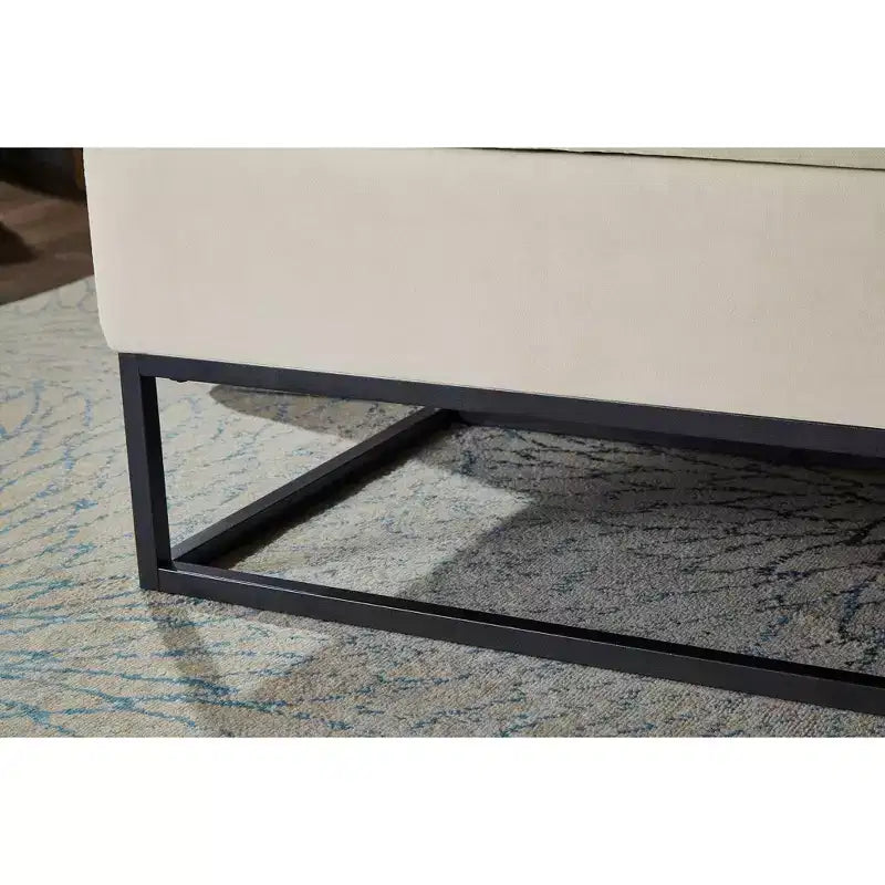 58.6 Panca Ottomana di Tendenza a Fondo Letto con Contenitore, Ottomana di Lusso in Velluto, Panca Accento Imbottita in Morbida Schiuma con Gambe in Ferro, Capacità 227 kg
