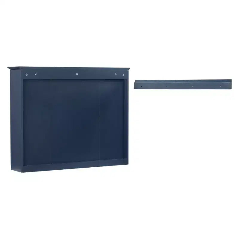 Armadietto a specchio da bagno 35 x 27.5 con 6 ripiani aperti, mobiletto pensile (senza mobiletto sottolavabo)