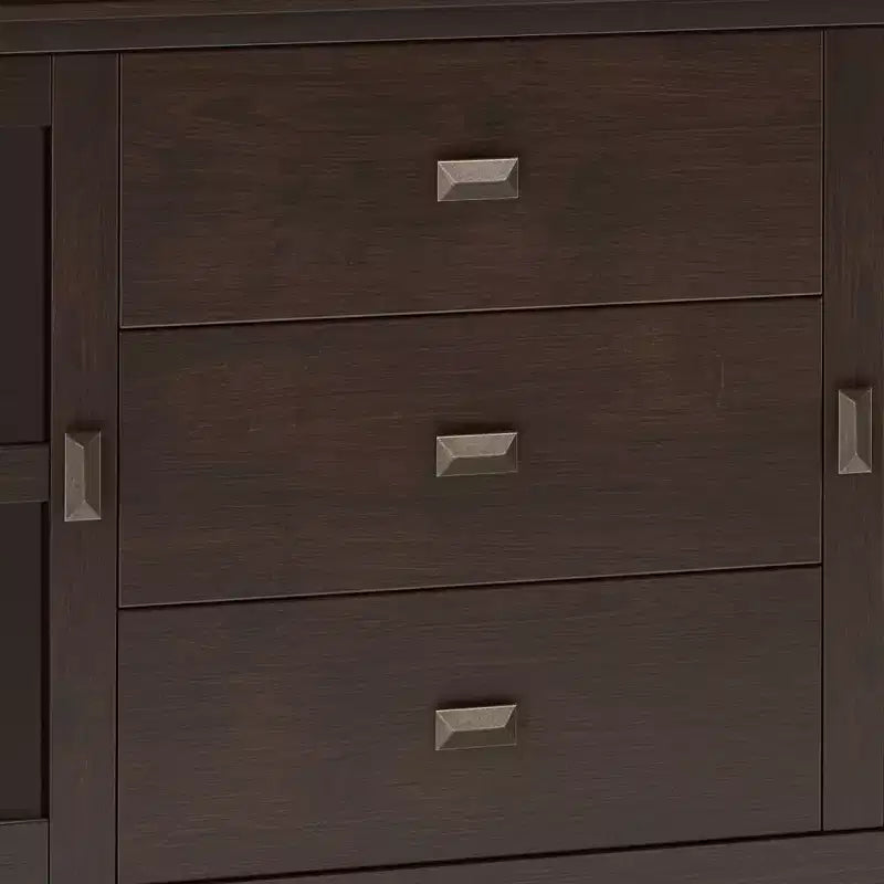 Grande Credenza Stratford Marrone Castagno Scuro