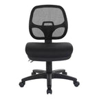 Sedia da Ufficio Ergonomica Nera - : Girevole, Supporto Lombare in Rete, Altezza Regolabile