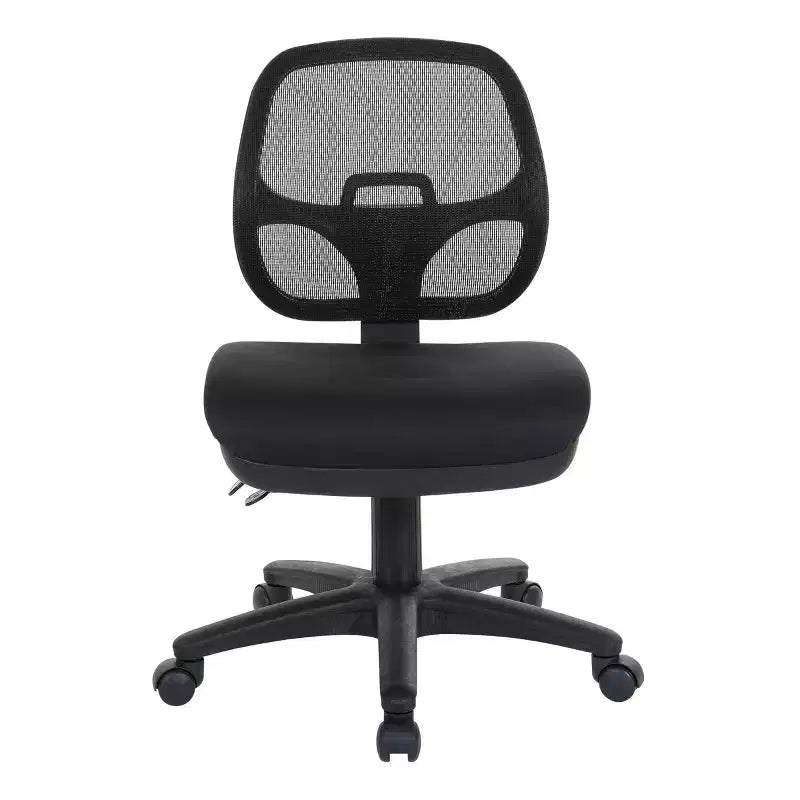 Sedia da Ufficio Ergonomica Nera - : Girevole, Supporto Lombare in Rete, Altezza Regolabile