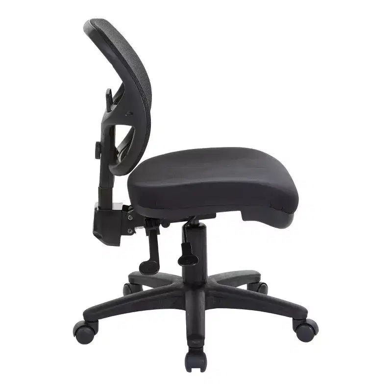Sedia da Ufficio Ergonomica Nera - : Girevole, Supporto Lombare in Rete, Altezza Regolabile