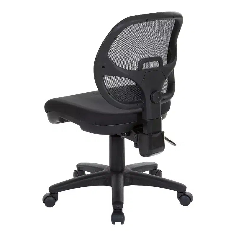 Sedia da Ufficio Ergonomica Nera - : Girevole, Supporto Lombare in Rete, Altezza Regolabile