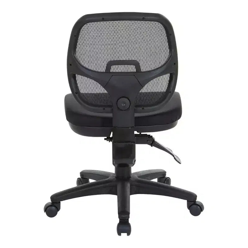 Sedia da Ufficio Ergonomica Nera - : Girevole, Supporto Lombare in Rete, Altezza Regolabile