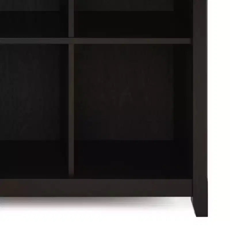 Libreria Halifax 12 Scomparti da 122 cm Marrone Hickory: Stile Transizionale, Struttura in Pino e Compensato, Ripiani Fissi