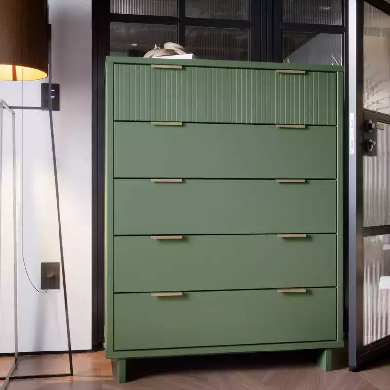 Cassettiera alta Granville moderna a 5 cassetti