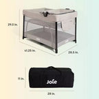 Box da viaggio Sesame LX con chiusura ad una mano, completo di navicella e fasciatoio pieghevole