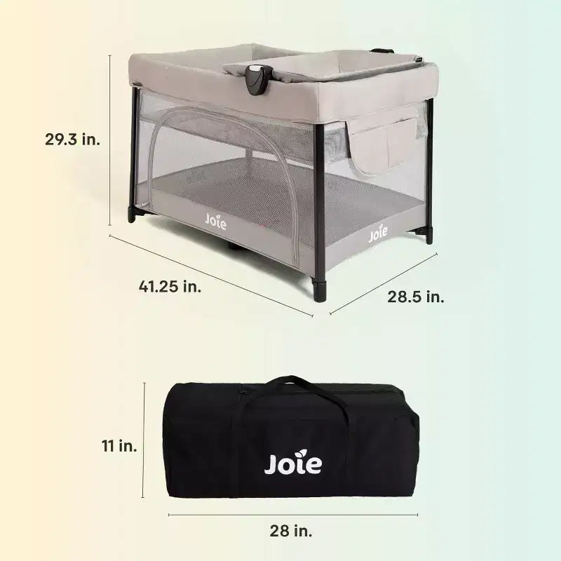 Box da viaggio Sesame LX con chiusura ad una mano, completo di navicella e fasciatoio pieghevole