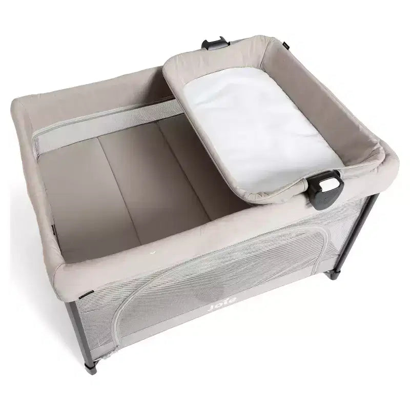 Box da viaggio Sesame LX con chiusura ad una mano, completo di navicella e fasciatoio pieghevole